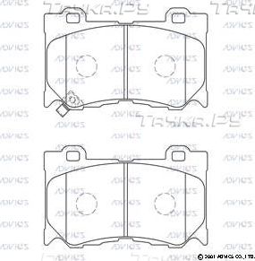 Тормозные колодки Advics передние для Infiniti M IV 2010-2013. Артикул SN506P