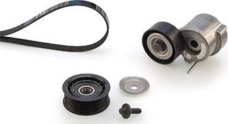 Приводной ремень поликлиновой с роликами (комплект) Gates Micro-V® UNIQUE FIT. Артикул K016PK1393XS