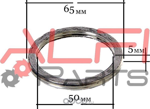 КОЛЬЦО ГЛУШИТЕЛЯ 50 Х 65 Х 5 ALFI PARTS. Артикул GP1002