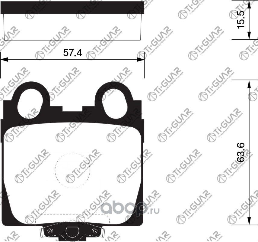 Тормозные колодки (TI-Guar). Артикул TG489C