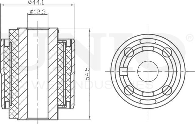 Сайлентблок рычага подвески (Unio). Артикул RMP-20580