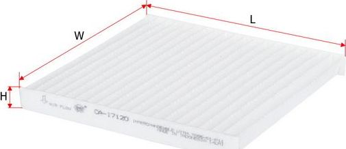 Салонный фильтр Sakura. Артикул CA-17120