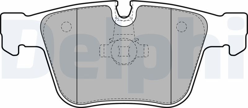 Тормозные колодки Delphi (Low-Metallic). Артикул LP2115