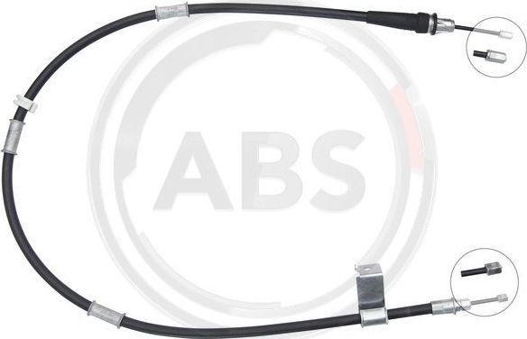 Трос ручника (тросик ручного тормоза) ABS. Артикул K19834