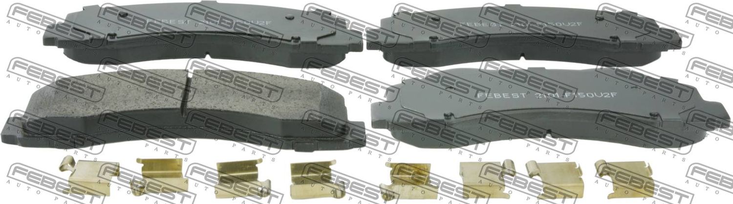 Тормозные колодки Febest. Артикул 2101-F150V2F