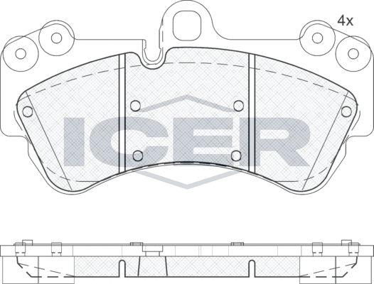 Тормозные колодки Icer. Артикул 181620