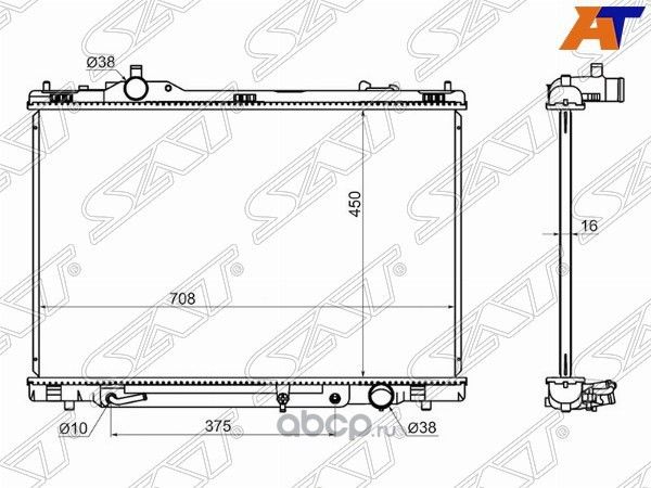 РАДИАТОР LEXUS LS460LS600 07- (SAT). Артикул TY000707
