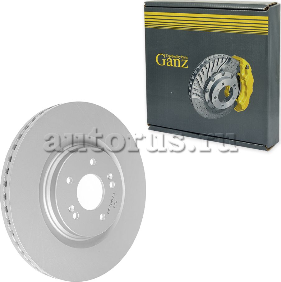 Диск тормозной передний с покрытием (Ganz). Артикул GIJ10142