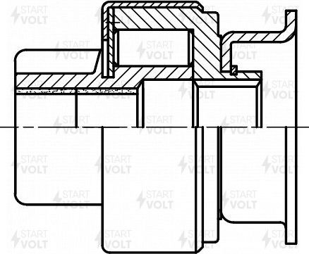 Бендикс стартера StartVOLT для Mazda 626 IV (GE) 1991-1997. Артикул VCS 0818