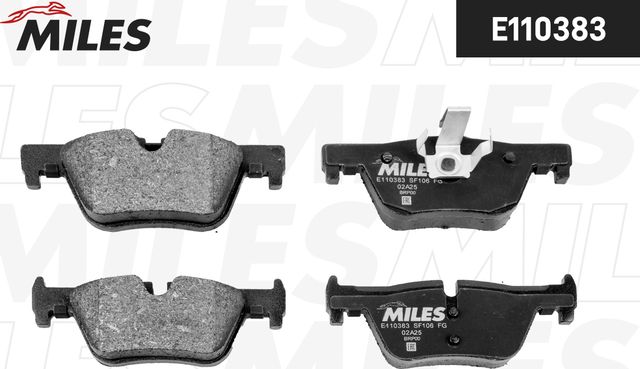 Тормозные колодки Miles (Semi-Metallic) задние для BMW 4 F32/F33/F36 2013-2026. Артикул E110383
