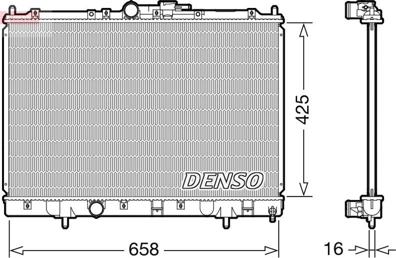 Радиатор охлаждения двигателя Denso. Артикул DRM45051