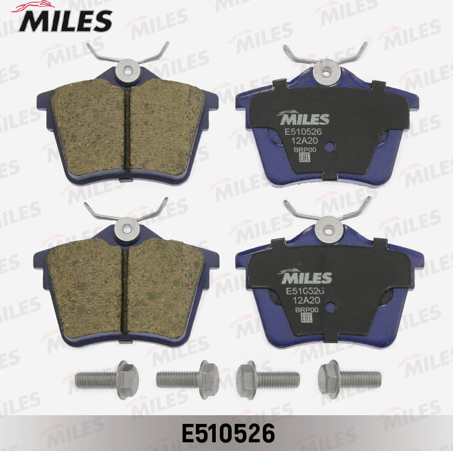 Тормозные колодки Miles (Керамика). Артикул E510526