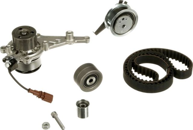 Помпа (водяной насос) с комплектом ремня ГРМ Gates PowerGrip™ для Audi A7 II (4K) 2018-2026. Артикул KP15695XS-1