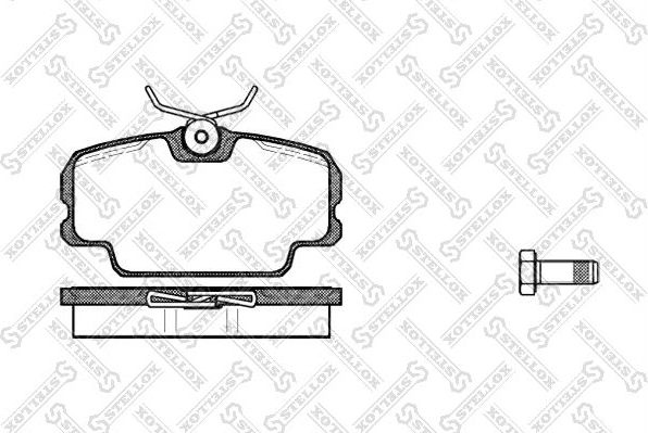 Тормозные колодки Stellox. Артикул 156 010-SX