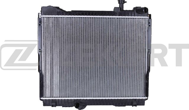 Радиатор охлаждения двигателя Zekkert (алюминий) для Nissan Cabstar F24M, F24W 2006-2011. Артикул MK-1603