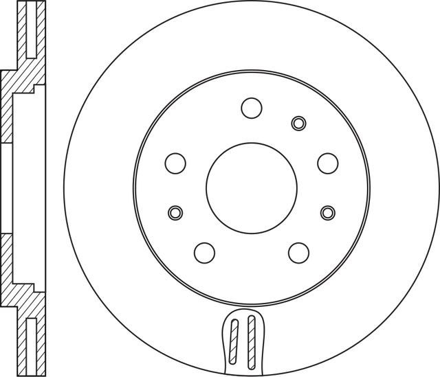 Тормозной диск NiBK задний для Citroen Jumpy III 2016-2026. Артикул RN3006