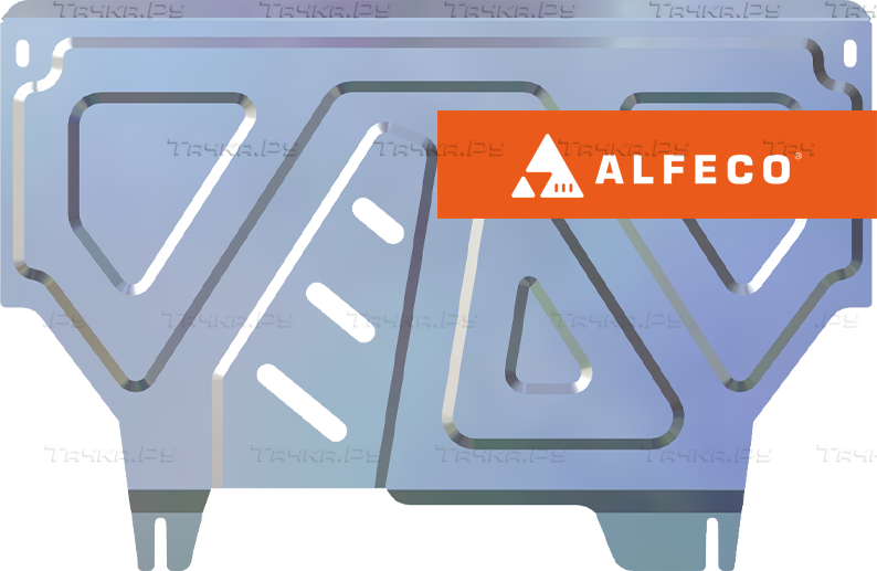 Защита алюминиевая Alfeco для картера и КПП Honda N-WGN 2013-2019. Артикул ALF.09.53 AL4