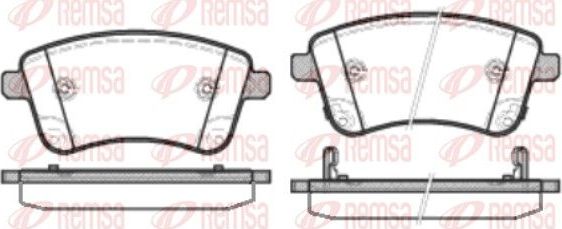 Тормозные колодки Remsa. Артикул 1435.02