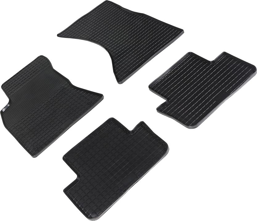 Коврики резиновые Seintex с узором сетка для салона Audi A4 B8 2007-2015. Артикул 00809