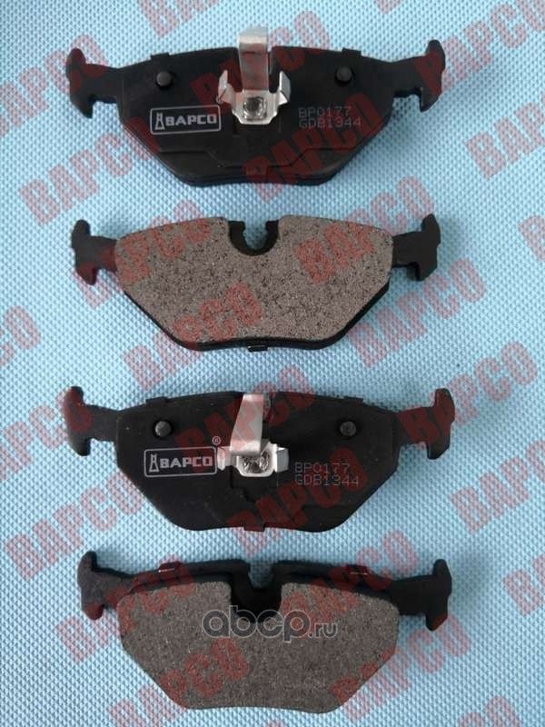 Колодки тормозные дисковые зад. BMW 3 (E36,E46) 01-05, Z1 Roadster, Z (Bapco) Bapco. Артикул BP0177