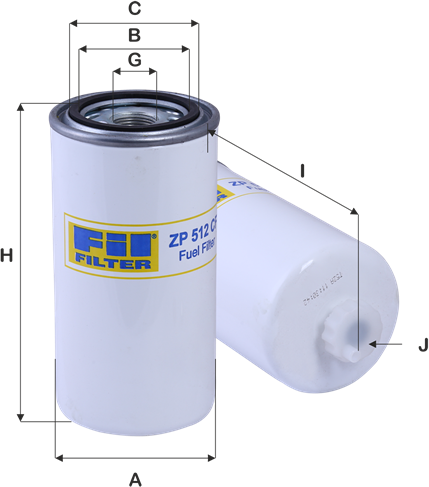 Топливный фильтр FIL Filter. Артикул ZP 512 CF