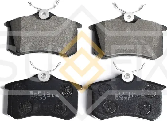 Колодки тормозные дисковые задние правые/левые AUDI A1 (8X1, 8XK) 2010-2018 (Sufix). Артикул SX1016