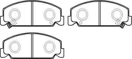 Тормозные колодки HSB. Артикул HP8160