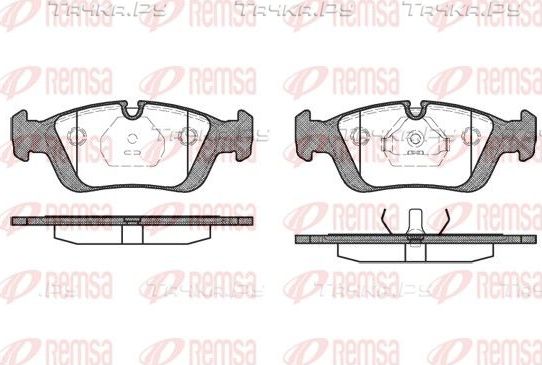 Тормозные колодки Remsa передние для BMW Z4 I (E85/E86) 2005-2009. Артикул 0384.00