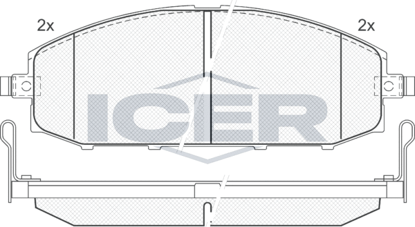 Тормозные колодки Icer. Артикул 181448