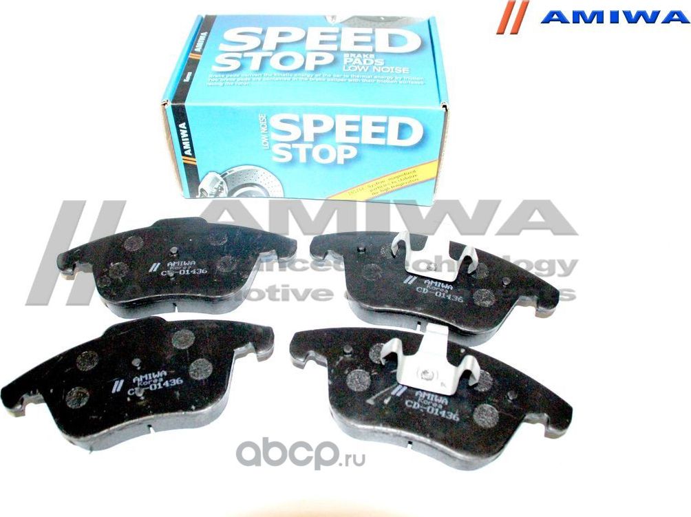 КОЛОДКИ ТОРМОЗНЫЕ ДИСКОВЫЕ ПЕРЕДНИЕ SPEED STOP (Amiwa). Артикул CD01436