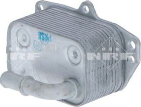 Радиатор масляный (маслоохладитель) для двигателя NRF (алюминий). Артикул 31332