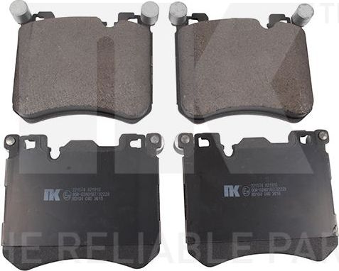 Тормозные колодки NK передние для Rolls-Royce Dawn 2016-2026. Артикул 221574