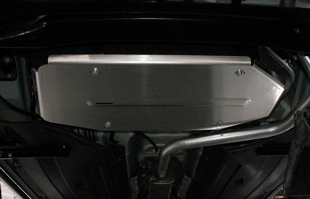 Защита алюминиевая ТСС (4 мм) для бака Kia Soul III 2019-2026. Артикул ZKTCC00418