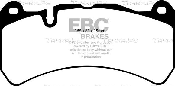 Тормозные колодки EBC Brakes передние для Lexus IS II 2007-2013. Артикул DP51591NDX