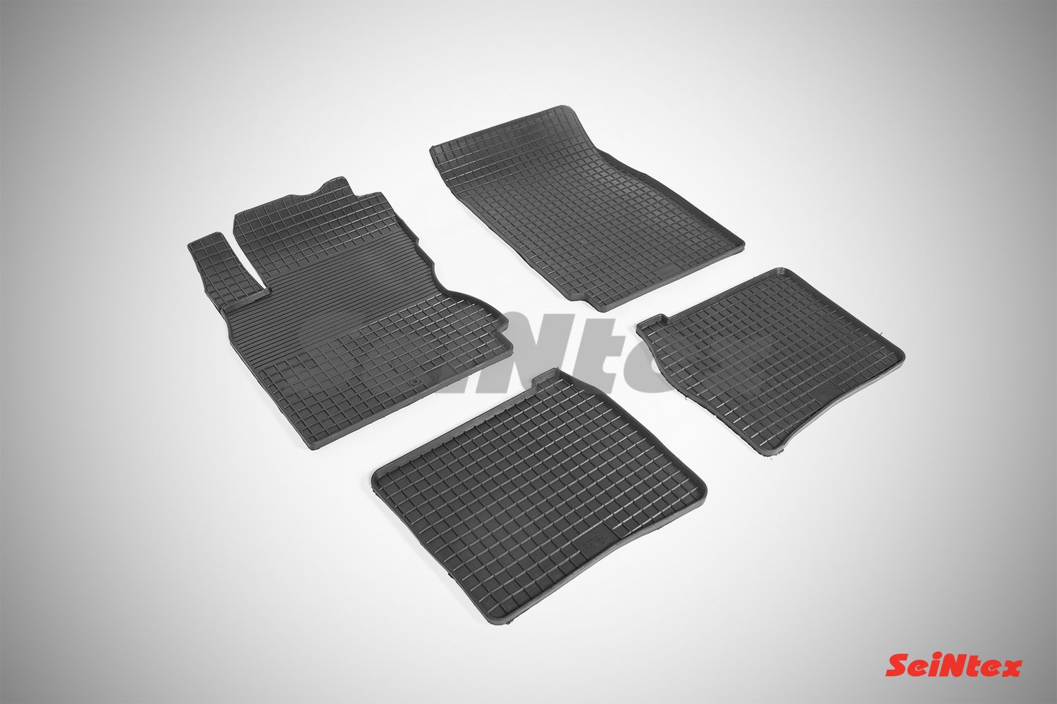 Коврики резиновые Seintex с узором сетка для салона Nissan Note 2006-2013. Артикул 00276