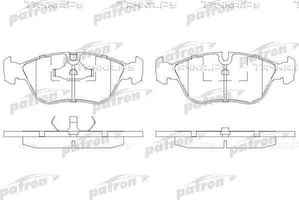 Тормозные колодки Patron передние для Volvo 850 1991-1996. Артикул PBP681