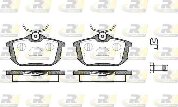 Тормозные колодки RoadHouse задние для Haima M3 2013-2026. Артикул 2605.12