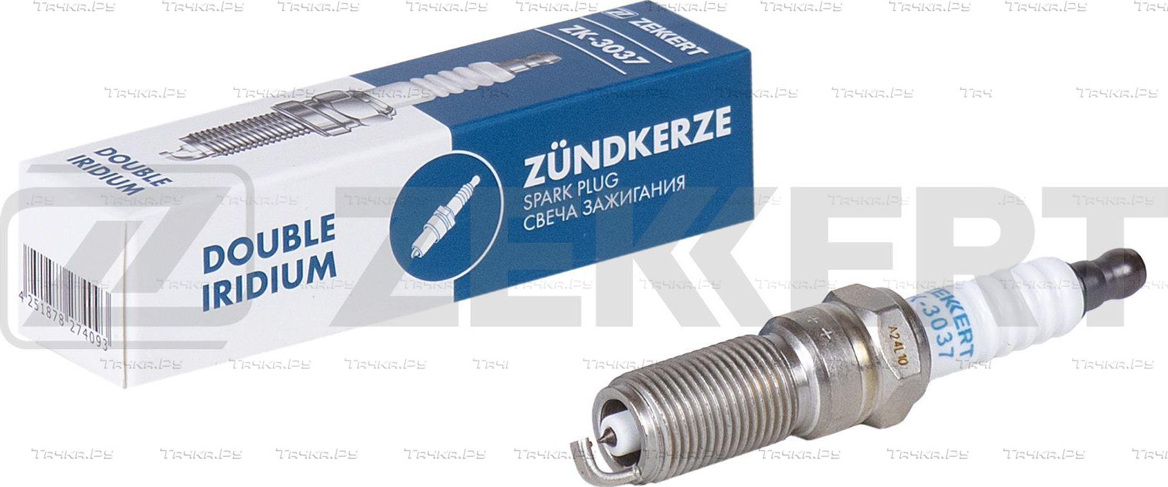 Свеча зажигания Zekkert для Mazda 6 I (GG) 2002-2008. Артикул ZK-3037