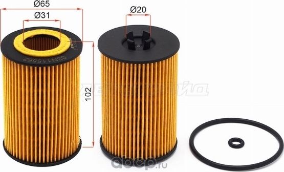 Фильтр масляный картридж VW TIGUAN 2.0 TDI 16-P (SAT). Артикул ST03N115562