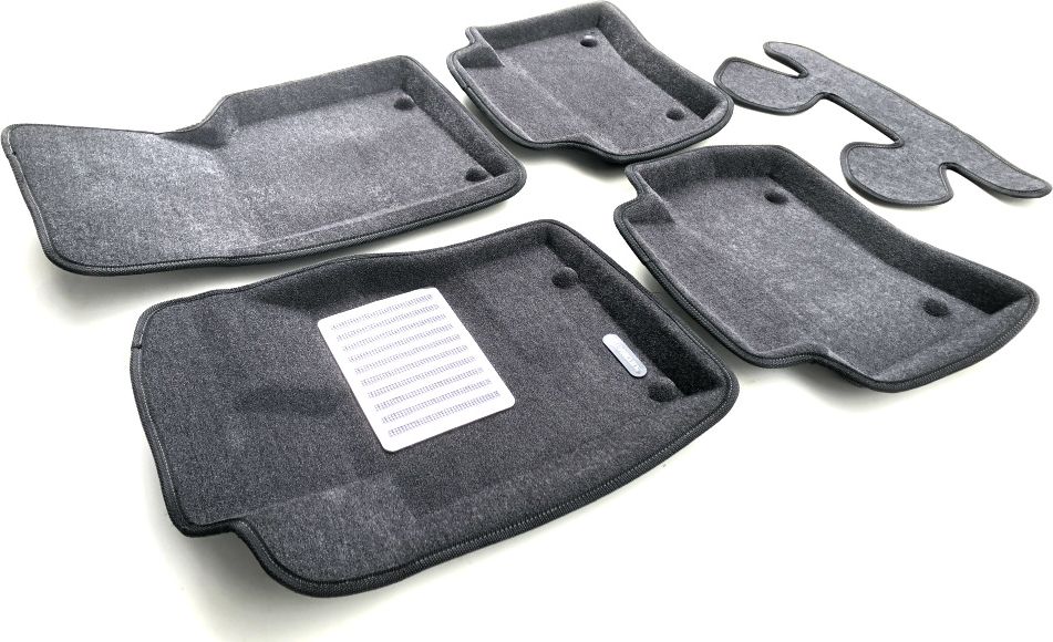 Коврики текстильные Euromat 3D Lux для салона Jaguar F-Pace 2016-2026 Темно-серые. Артикул EM3D-002753G