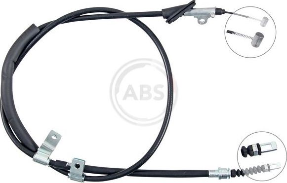 Трос ручника (тросик ручного тормоза) ABS. Артикул K14115