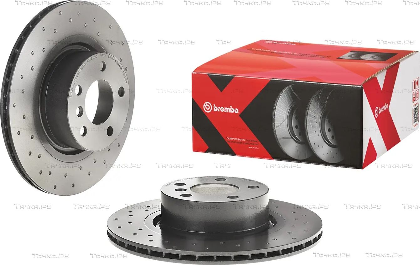 Тормозной диск Brembo XTRA LINE - Xtra задний для BMW X4 I (F26) 2014-2018. Артикул 09.B569.1X