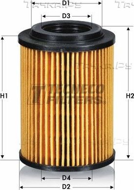 Масляный фильтр  Tecneco Filters для Jeep Compass I 2010-2016. Артикул OL011277E