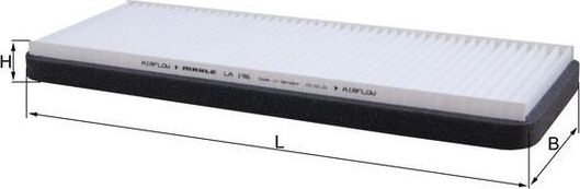 Салонный фильтр Mahle для Renault Espace IV 2002-2015. Артикул LA 196