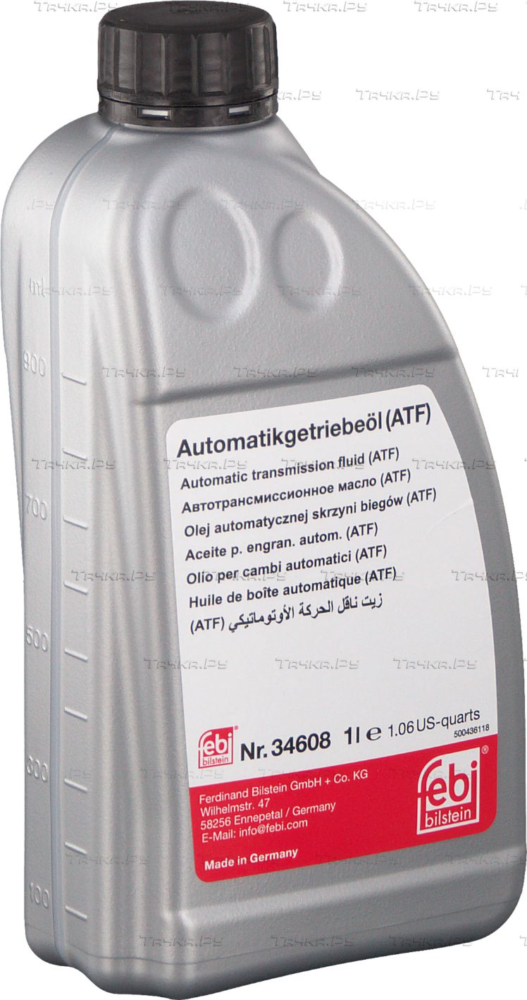 Масло в АКПП (трансмиссионное) Febi Bilstein желтое (5 л) для Kia Optima IV 2016-2026. Артикул 38935