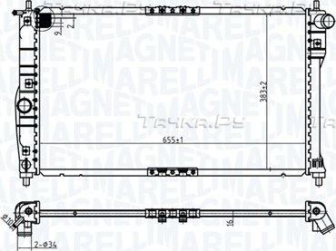 Радиатор охлаждения двигателя Magneti Marelli. Артикул 350213174900