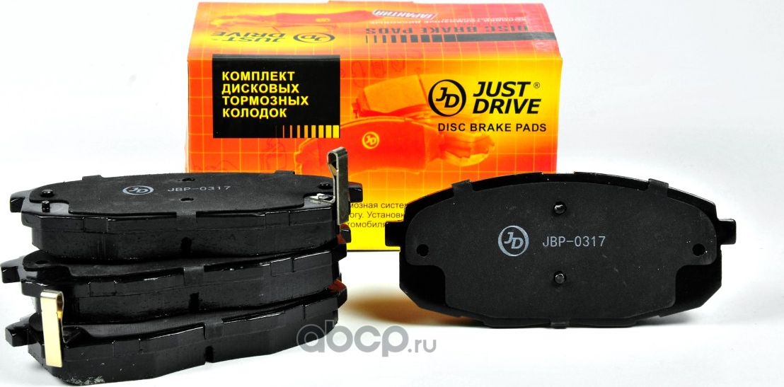 Колодки тормозные, передние GDB3450 (Just Drive) Just Drive. Артикул JBP0317