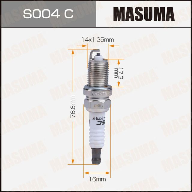 Свеча зажигания (Masuma). Артикул S004C