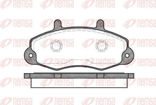Тормозные колодки Remsa. Артикул 0391.00