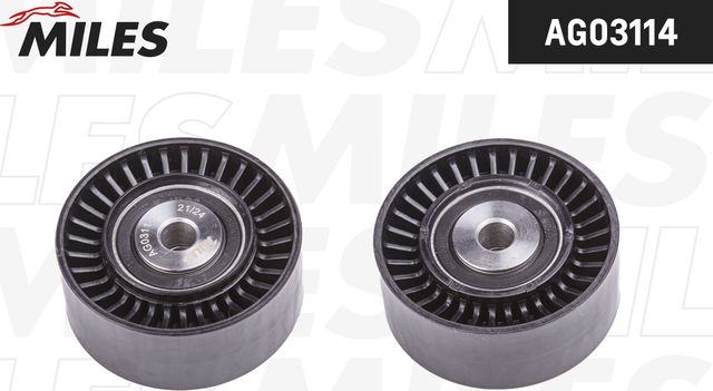 Направляющий (ведущий) ролик приводного поликлинового ремня Miles. Артикул AG03114